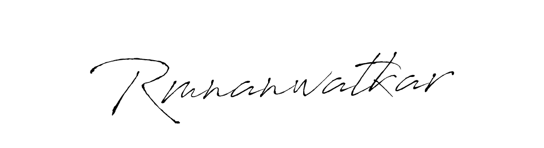 It looks lik you need a new signature style for name Rmnanwatkar. Design unique handwritten (Antro_Vectra) signature with our free signature maker in just a few clicks. Rmnanwatkar signature style 6 images and pictures png
