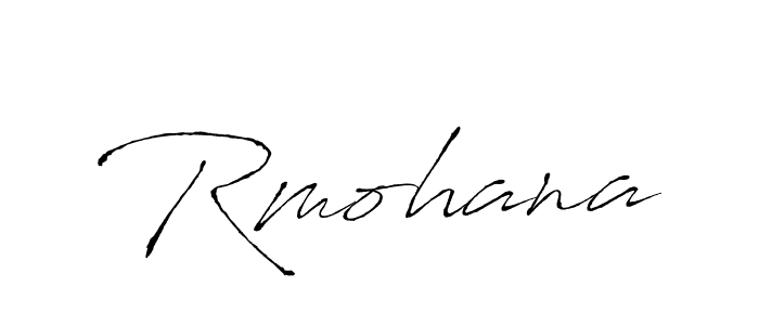 The best way (Antro_Vectra) to make a short signature is to pick only two or three words in your name. The name Rmohana include a total of six letters. For converting this name. Rmohana signature style 6 images and pictures png
