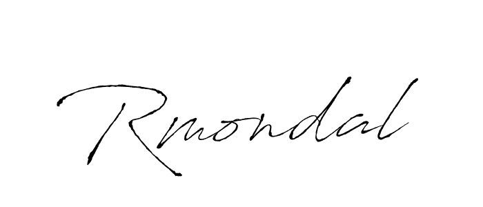 if you are searching for the best signature style for your name Rmondal. so please give up your signature search. here we have designed multiple signature styles  using Antro_Vectra. Rmondal signature style 6 images and pictures png