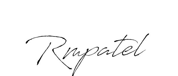 How to make Rmpatel name signature. Use Antro_Vectra style for creating short signs online. This is the latest handwritten sign. Rmpatel signature style 6 images and pictures png