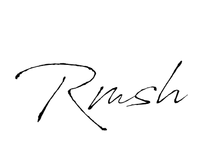 Create a beautiful signature design for name Rmsh. With this signature (Antro_Vectra) fonts, you can make a handwritten signature for free. Rmsh signature style 6 images and pictures png