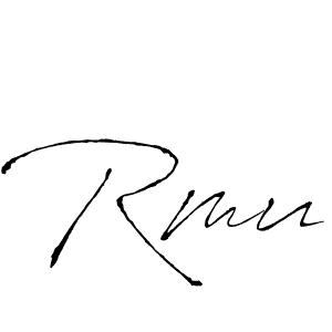 Also we have Rmu name is the best signature style. Create professional handwritten signature collection using Antro_Vectra autograph style. Rmu signature style 6 images and pictures png