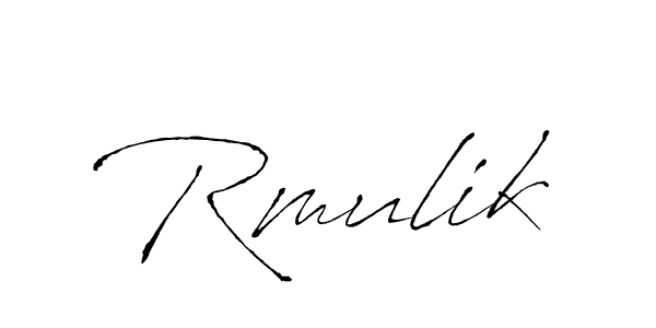 Create a beautiful signature design for name Rmulik. With this signature (Antro_Vectra) fonts, you can make a handwritten signature for free. Rmulik signature style 6 images and pictures png