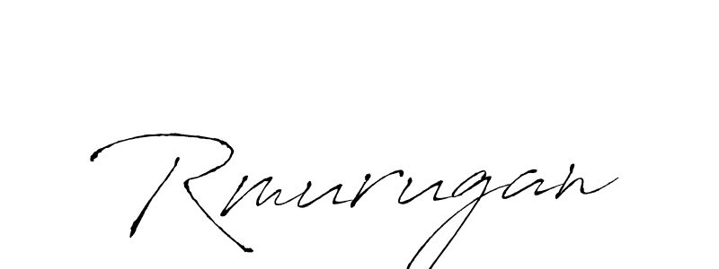 Design your own signature with our free online signature maker. With this signature software, you can create a handwritten (Antro_Vectra) signature for name Rmurugan. Rmurugan signature style 6 images and pictures png