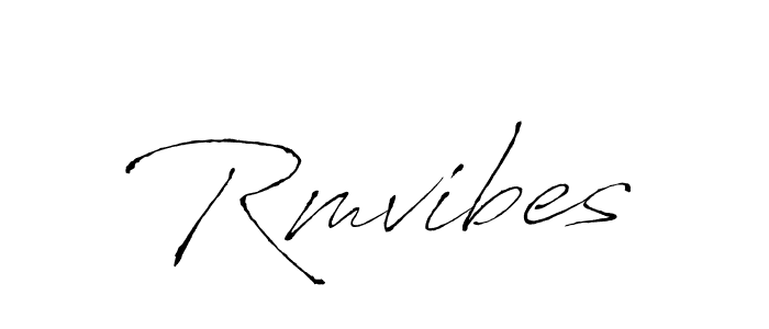 Also You can easily find your signature by using the search form. We will create Rmvibes name handwritten signature images for you free of cost using Antro_Vectra sign style. Rmvibes signature style 6 images and pictures png