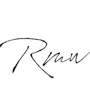 Rmw stylish signature style. Best Handwritten Sign (Antro_Vectra) for my name. Handwritten Signature Collection Ideas for my name Rmw. Rmw signature style 6 images and pictures png