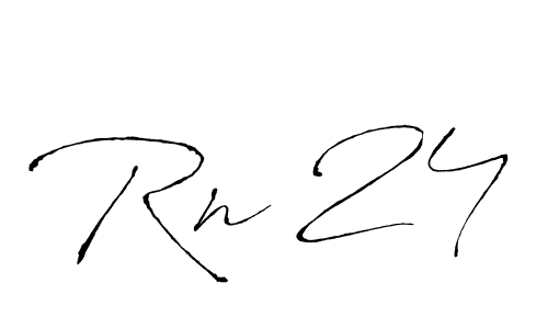 Create a beautiful signature design for name Rn 24. With this signature (Antro_Vectra) fonts, you can make a handwritten signature for free. Rn 24 signature style 6 images and pictures png