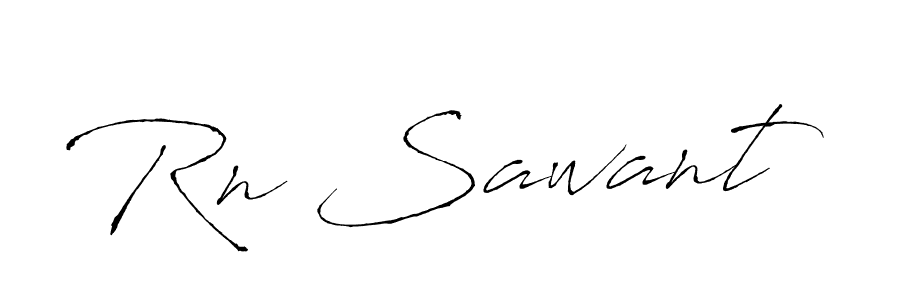 Make a beautiful signature design for name Rn Sawant. Use this online signature maker to create a handwritten signature for free. Rn Sawant signature style 6 images and pictures png