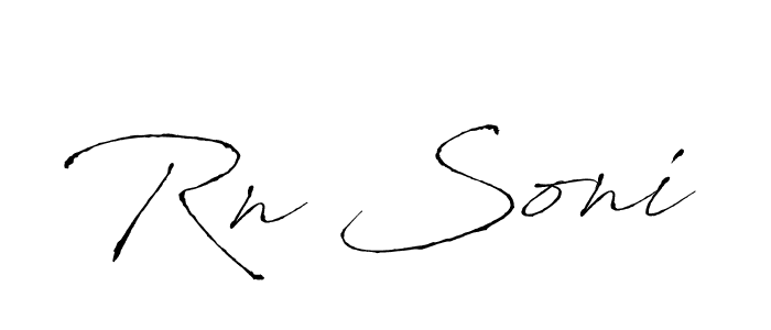 Similarly Antro_Vectra is the best handwritten signature design. Signature creator online .You can use it as an online autograph creator for name Rn Soni. Rn Soni signature style 6 images and pictures png