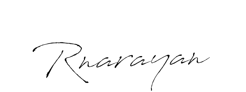 Rnarayan stylish signature style. Best Handwritten Sign (Antro_Vectra) for my name. Handwritten Signature Collection Ideas for my name Rnarayan. Rnarayan signature style 6 images and pictures png