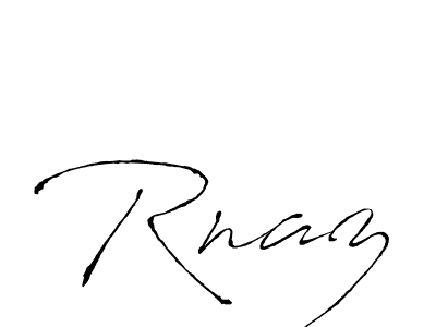 Antro_Vectra is a professional signature style that is perfect for those who want to add a touch of class to their signature. It is also a great choice for those who want to make their signature more unique. Get Rnaz name to fancy signature for free. Rnaz signature style 6 images and pictures png