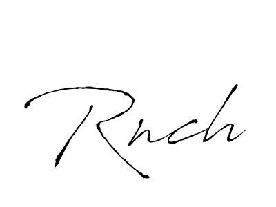 You should practise on your own different ways (Antro_Vectra) to write your name (Rnch) in signature. don't let someone else do it for you. Rnch signature style 6 images and pictures png