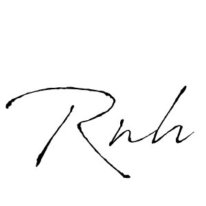 Design your own signature with our free online signature maker. With this signature software, you can create a handwritten (Antro_Vectra) signature for name Rnh. Rnh signature style 6 images and pictures png