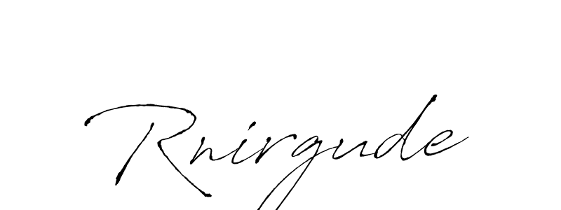 Make a beautiful signature design for name Rnirgude. With this signature (Antro_Vectra) style, you can create a handwritten signature for free. Rnirgude signature style 6 images and pictures png