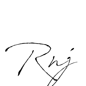 How to make Rnj name signature. Use Antro_Vectra style for creating short signs online. This is the latest handwritten sign. Rnj signature style 6 images and pictures png