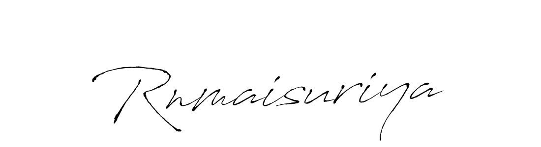 Similarly Antro_Vectra is the best handwritten signature design. Signature creator online .You can use it as an online autograph creator for name Rnmaisuriya. Rnmaisuriya signature style 6 images and pictures png