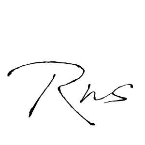 How to make Rns signature? Antro_Vectra is a professional autograph style. Create handwritten signature for Rns name. Rns signature style 6 images and pictures png