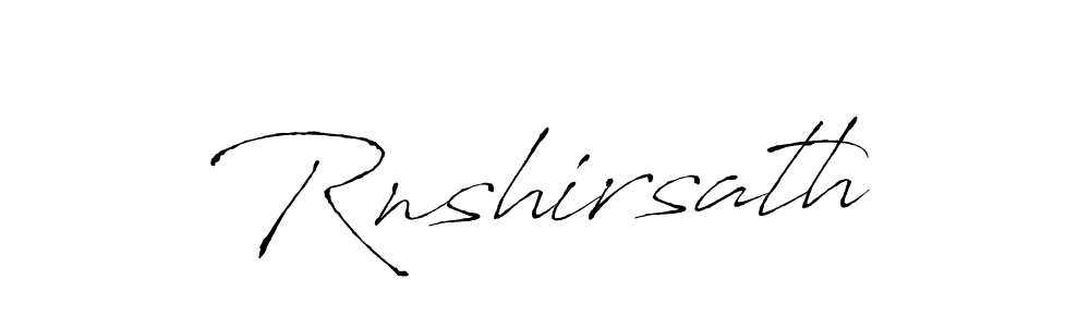 Design your own signature with our free online signature maker. With this signature software, you can create a handwritten (Antro_Vectra) signature for name Rnshirsath. Rnshirsath signature style 6 images and pictures png