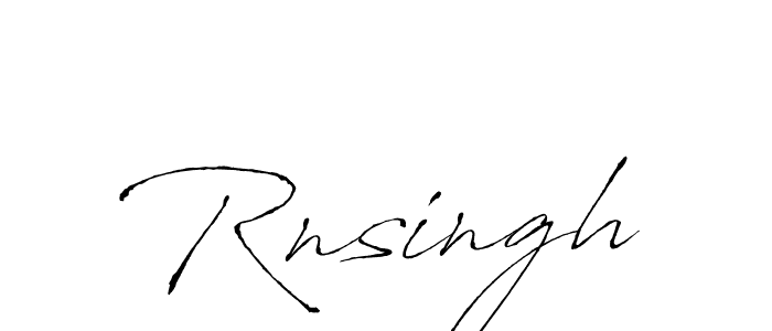 Rnsingh stylish signature style. Best Handwritten Sign (Antro_Vectra) for my name. Handwritten Signature Collection Ideas for my name Rnsingh. Rnsingh signature style 6 images and pictures png