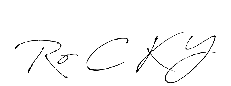 if you are searching for the best signature style for your name Ro C K Y. so please give up your signature search. here we have designed multiple signature styles  using Antro_Vectra. Ro C K Y signature style 6 images and pictures png