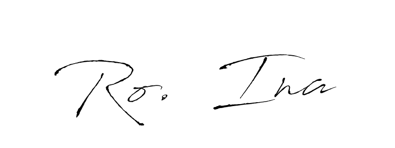 How to make Ro.  Ina name signature. Use Antro_Vectra style for creating short signs online. This is the latest handwritten sign. Ro.  Ina signature style 6 images and pictures png