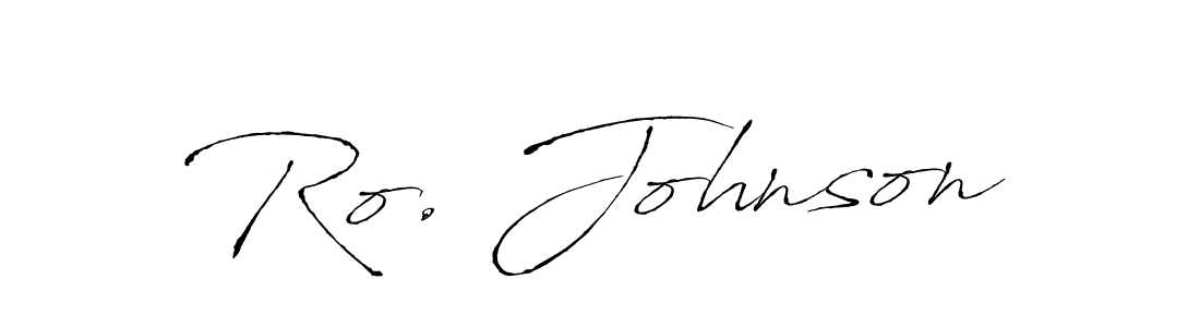 Create a beautiful signature design for name Ro. Johnson. With this signature (Antro_Vectra) fonts, you can make a handwritten signature for free. Ro. Johnson signature style 6 images and pictures png
