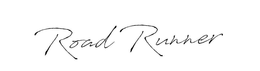 Design your own signature with our free online signature maker. With this signature software, you can create a handwritten (Antro_Vectra) signature for name Road Runner. Road Runner signature style 6 images and pictures png