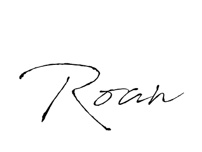 Antro_Vectra is a professional signature style that is perfect for those who want to add a touch of class to their signature. It is also a great choice for those who want to make their signature more unique. Get Roan name to fancy signature for free. Roan signature style 6 images and pictures png