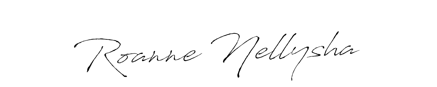 Also we have Roanne Nellysha name is the best signature style. Create professional handwritten signature collection using Antro_Vectra autograph style. Roanne Nellysha signature style 6 images and pictures png