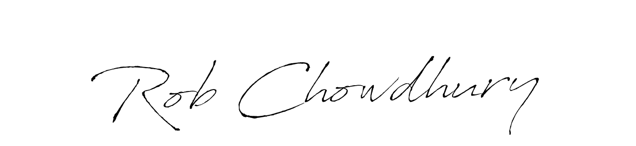 Use a signature maker to create a handwritten signature online. With this signature software, you can design (Antro_Vectra) your own signature for name Rob Chowdhury. Rob Chowdhury signature style 6 images and pictures png