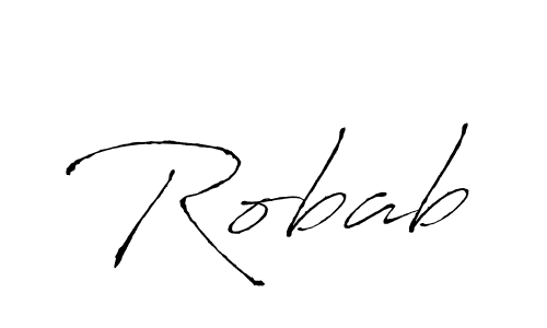 Antro_Vectra is a professional signature style that is perfect for those who want to add a touch of class to their signature. It is also a great choice for those who want to make their signature more unique. Get Robab name to fancy signature for free. Robab signature style 6 images and pictures png