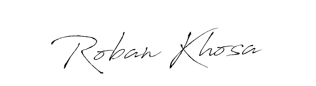 The best way (Antro_Vectra) to make a short signature is to pick only two or three words in your name. The name Roban Khosa include a total of six letters. For converting this name. Roban Khosa signature style 6 images and pictures png