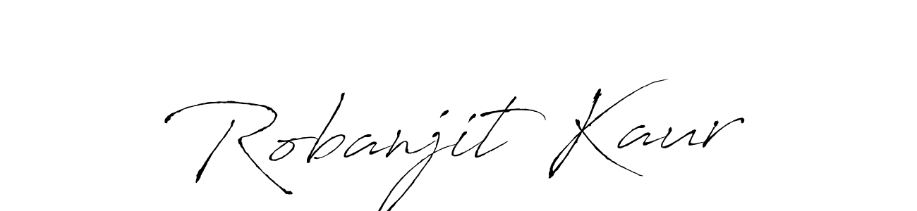 Use a signature maker to create a handwritten signature online. With this signature software, you can design (Antro_Vectra) your own signature for name Robanjit Kaur. Robanjit Kaur signature style 6 images and pictures png