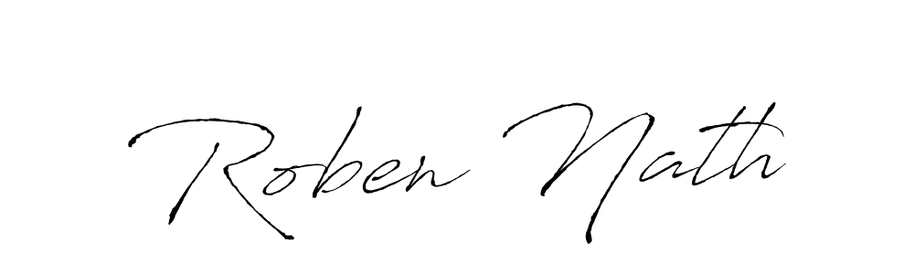 The best way (Antro_Vectra) to make a short signature is to pick only two or three words in your name. The name Roben Nath include a total of six letters. For converting this name. Roben Nath signature style 6 images and pictures png
