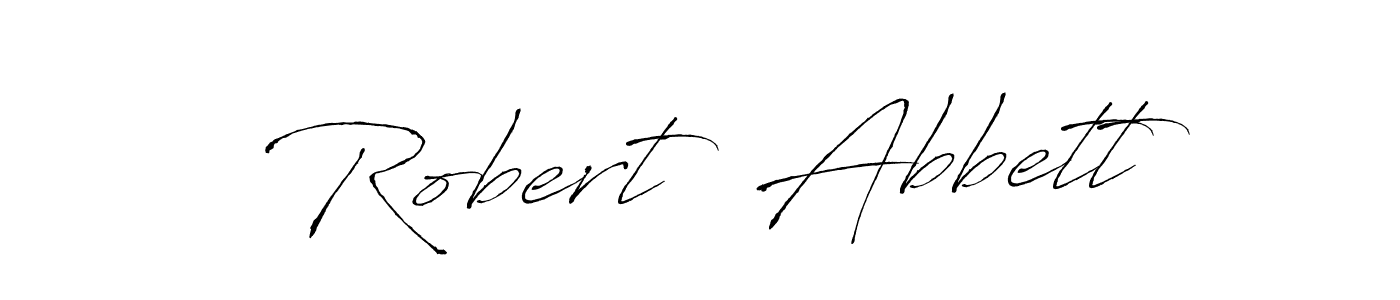 How to make Robert  Abbett name signature. Use Antro_Vectra style for creating short signs online. This is the latest handwritten sign. Robert  Abbett signature style 6 images and pictures png