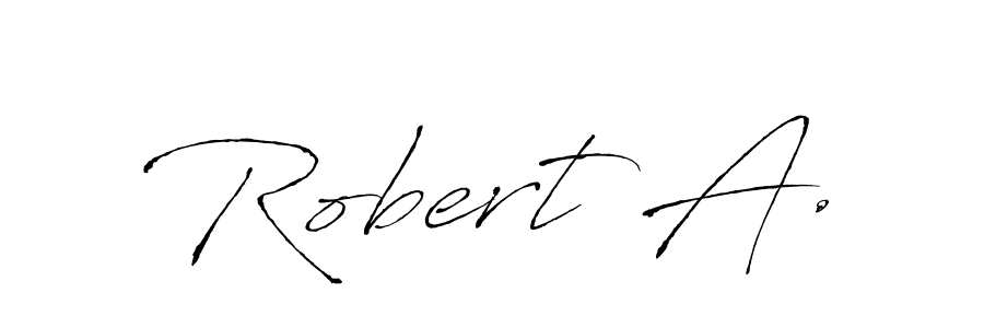 Robert A. stylish signature style. Best Handwritten Sign (Antro_Vectra) for my name. Handwritten Signature Collection Ideas for my name Robert A.. Robert A. signature style 6 images and pictures png