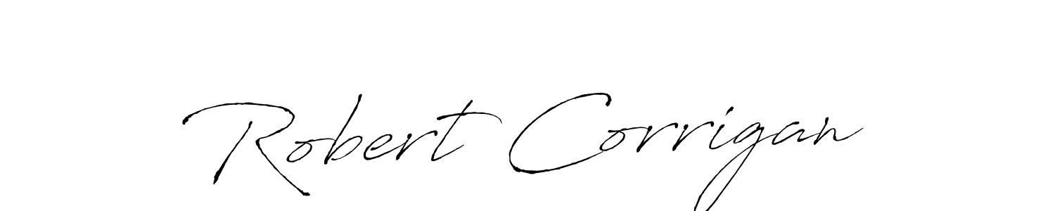 Create a beautiful signature design for name Robert Corrigan. With this signature (Antro_Vectra) fonts, you can make a handwritten signature for free. Robert Corrigan signature style 6 images and pictures png