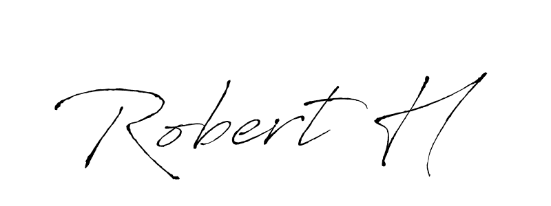 Use a signature maker to create a handwritten signature online. With this signature software, you can design (Antro_Vectra) your own signature for name Robert H. Robert H signature style 6 images and pictures png