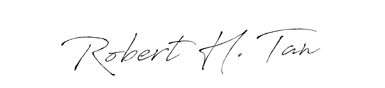 Similarly Antro_Vectra is the best handwritten signature design. Signature creator online .You can use it as an online autograph creator for name Robert H. Tan. Robert H. Tan signature style 6 images and pictures png