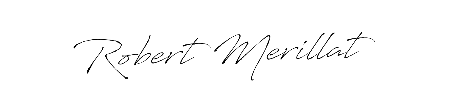 Make a beautiful signature design for name Robert Merillat. With this signature (Antro_Vectra) style, you can create a handwritten signature for free. Robert Merillat signature style 6 images and pictures png