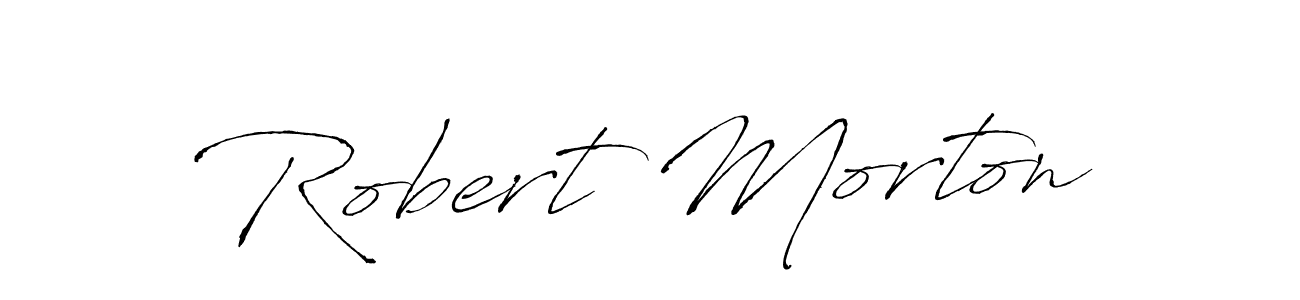 Design your own signature with our free online signature maker. With this signature software, you can create a handwritten (Antro_Vectra) signature for name Robert Morton. Robert Morton signature style 6 images and pictures png