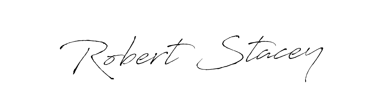 How to make Robert Stacey name signature. Use Antro_Vectra style for creating short signs online. This is the latest handwritten sign. Robert Stacey signature style 6 images and pictures png