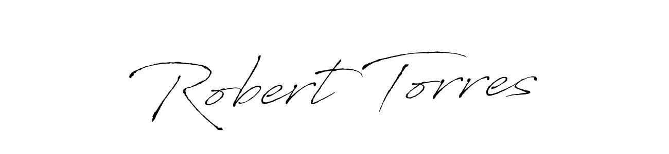 How to make Robert Torres name signature. Use Antro_Vectra style for creating short signs online. This is the latest handwritten sign. Robert Torres signature style 6 images and pictures png