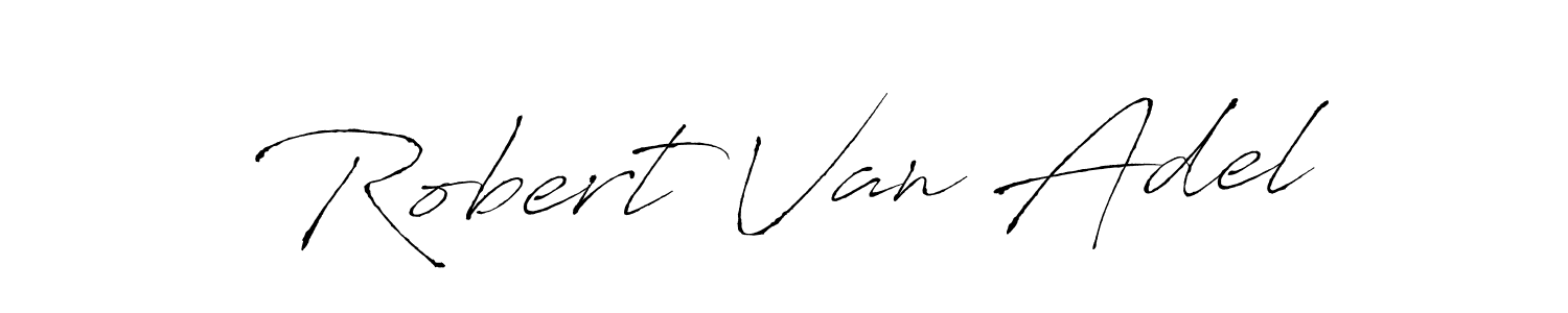 How to make Robert Van Adel name signature. Use Antro_Vectra style for creating short signs online. This is the latest handwritten sign. Robert Van Adel signature style 6 images and pictures png