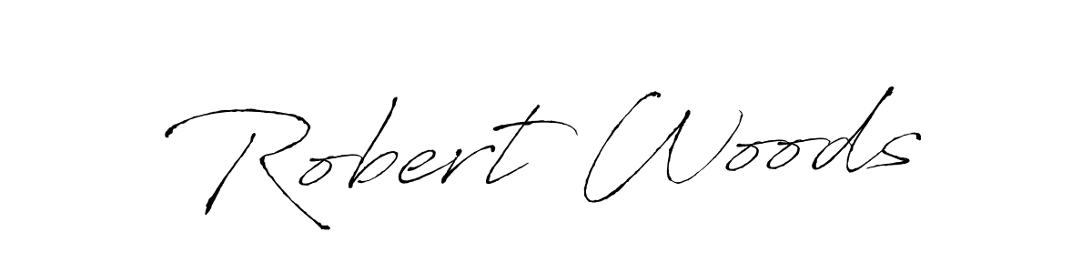 Make a beautiful signature design for name Robert Woods. With this signature (Antro_Vectra) style, you can create a handwritten signature for free. Robert Woods signature style 6 images and pictures png