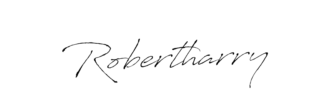 Design your own signature with our free online signature maker. With this signature software, you can create a handwritten (Antro_Vectra) signature for name Robertharry. Robertharry signature style 6 images and pictures png