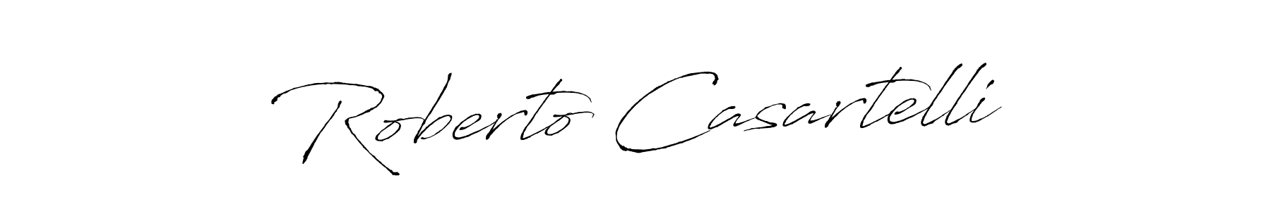 Design your own signature with our free online signature maker. With this signature software, you can create a handwritten (Antro_Vectra) signature for name Roberto Casartelli. Roberto Casartelli signature style 6 images and pictures png