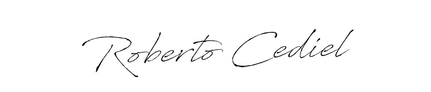 Create a beautiful signature design for name Roberto Cediel. With this signature (Antro_Vectra) fonts, you can make a handwritten signature for free. Roberto Cediel signature style 6 images and pictures png