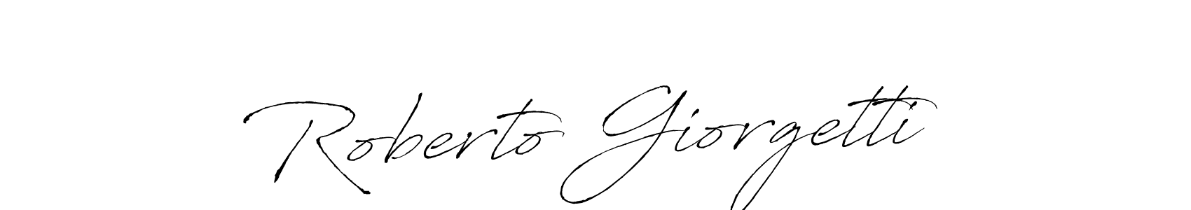 It looks lik you need a new signature style for name Roberto Giorgetti. Design unique handwritten (Antro_Vectra) signature with our free signature maker in just a few clicks. Roberto Giorgetti signature style 6 images and pictures png