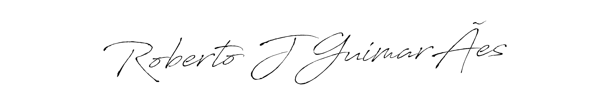 Make a beautiful signature design for name Roberto J GuimarÃes. Use this online signature maker to create a handwritten signature for free. Roberto J GuimarÃes signature style 6 images and pictures png